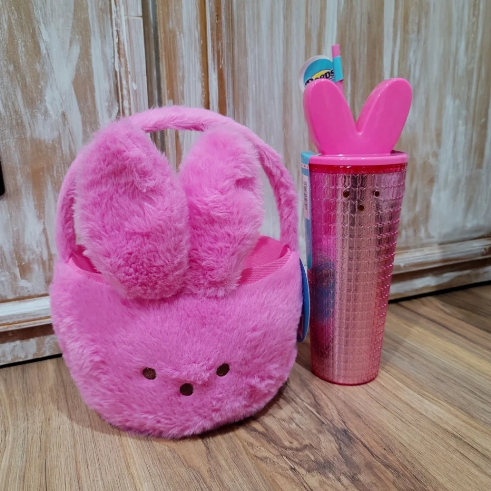 NWT Peeps Treat Basket & Grid Tumbler Bundle - Picture 1 of 6